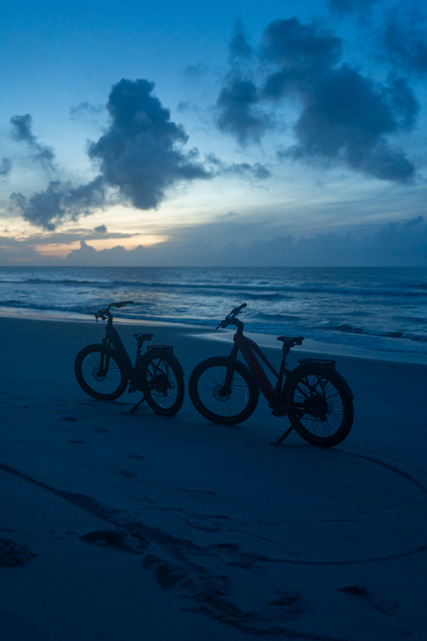 bikes on the beach